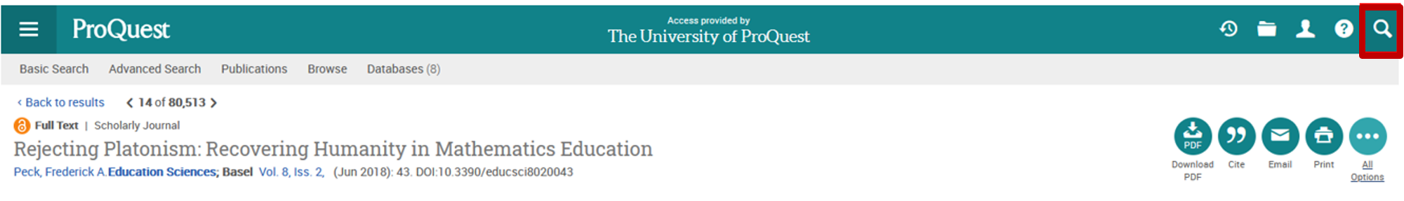 What's New: ProQuest Platform