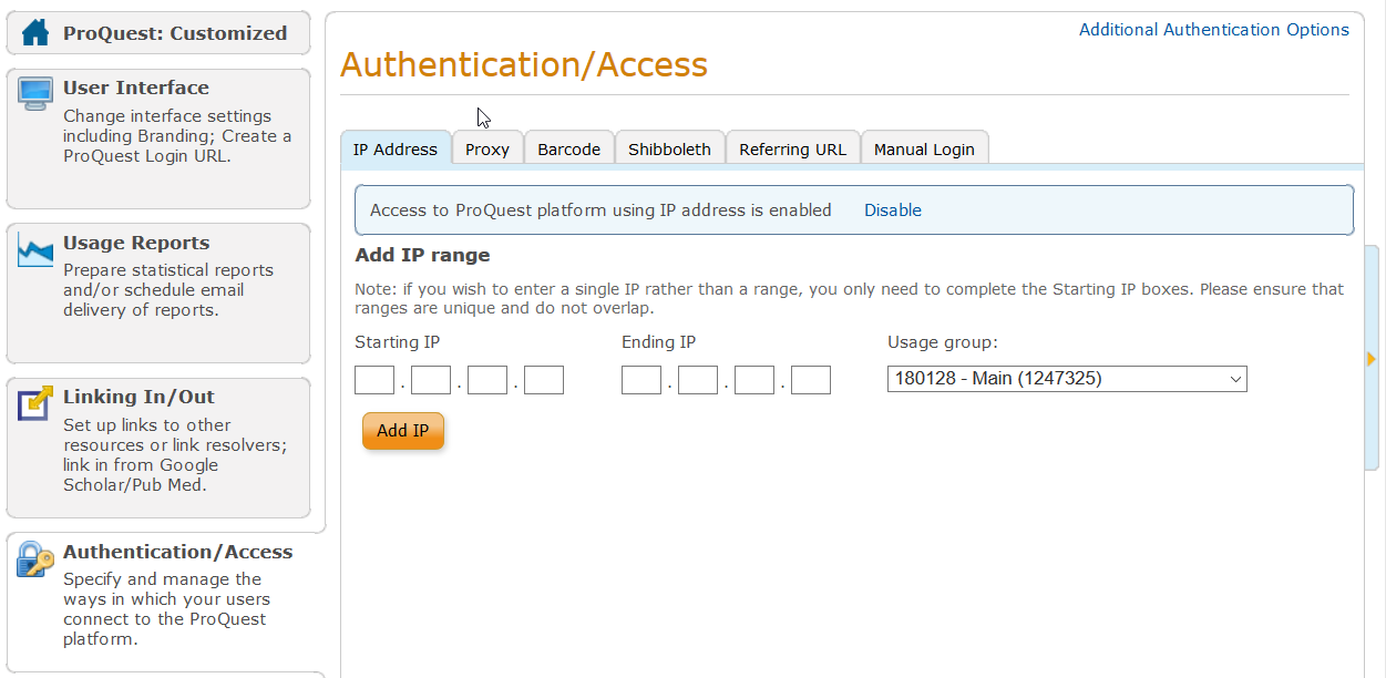 How Do I Update My Ip Ranges For Proquest Academic Proquest Support Center