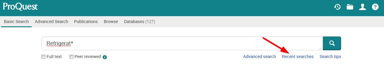 How To Combine Two Or More Recent Searches Proquest Support Center