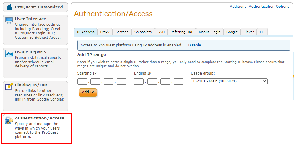 IP Authentication