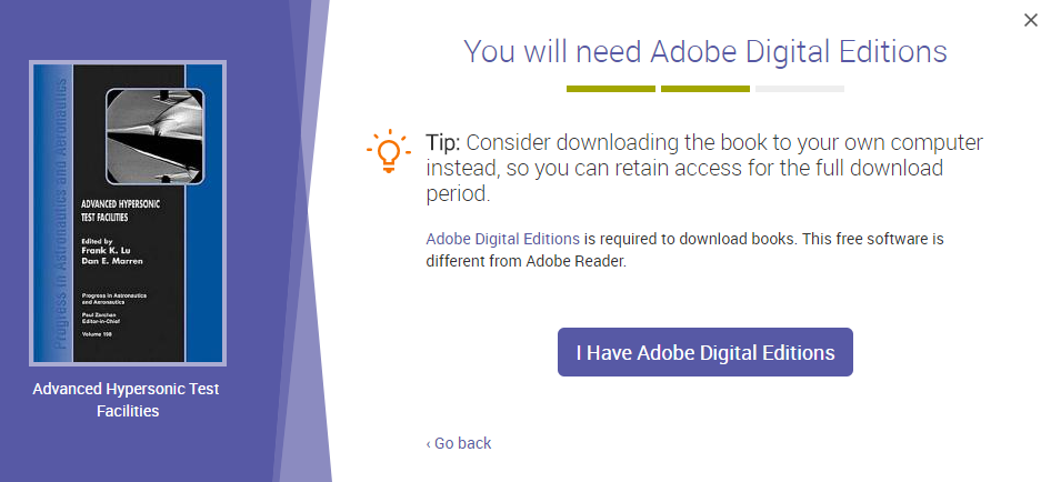 Download - step 2: Get Adobe Digital Editions, on a public computer