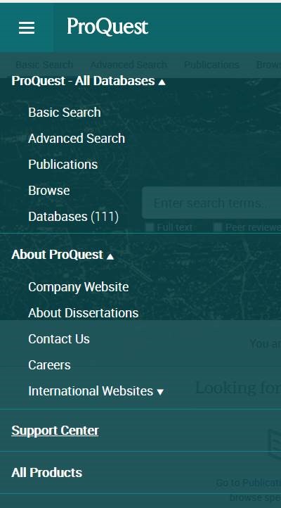 Updated Main Navigation